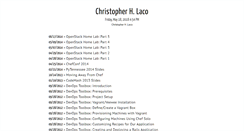 Desktop Screenshot of chrislaco.com