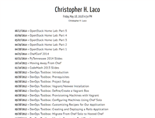 Tablet Screenshot of chrislaco.com